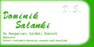 dominik salanki business card