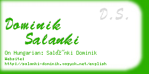 dominik salanki business card